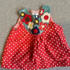Corduroy Polka Dot and Floral Top